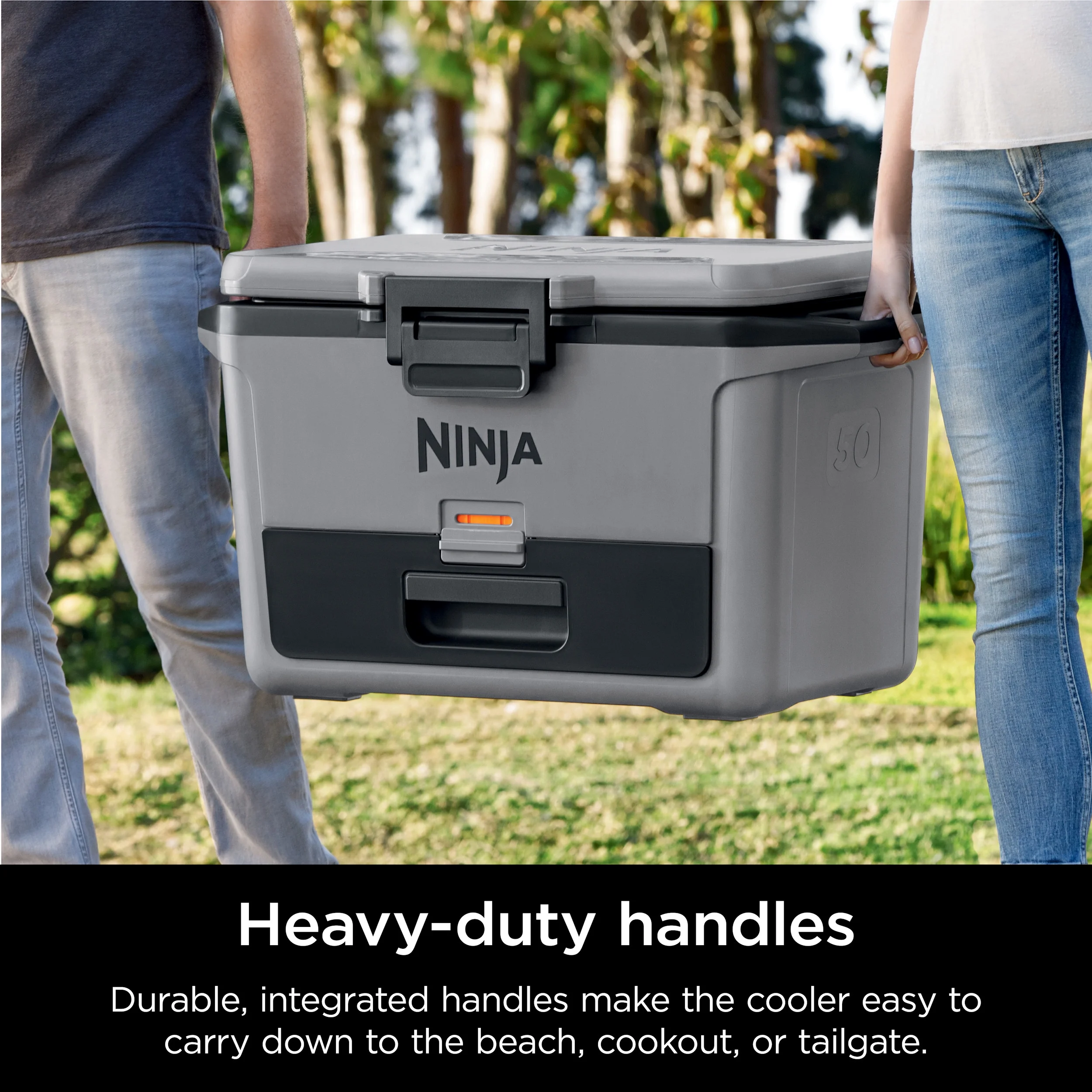 FrostVault 50qt Hard Cooler with Dry Zone, Gray, FB151GY(Gray) - Image 8