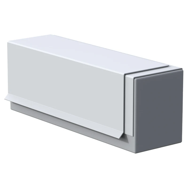 Flashco PVC 2x3 Nosing Drip Edge, Gray (SKU 08FCNDP23G)