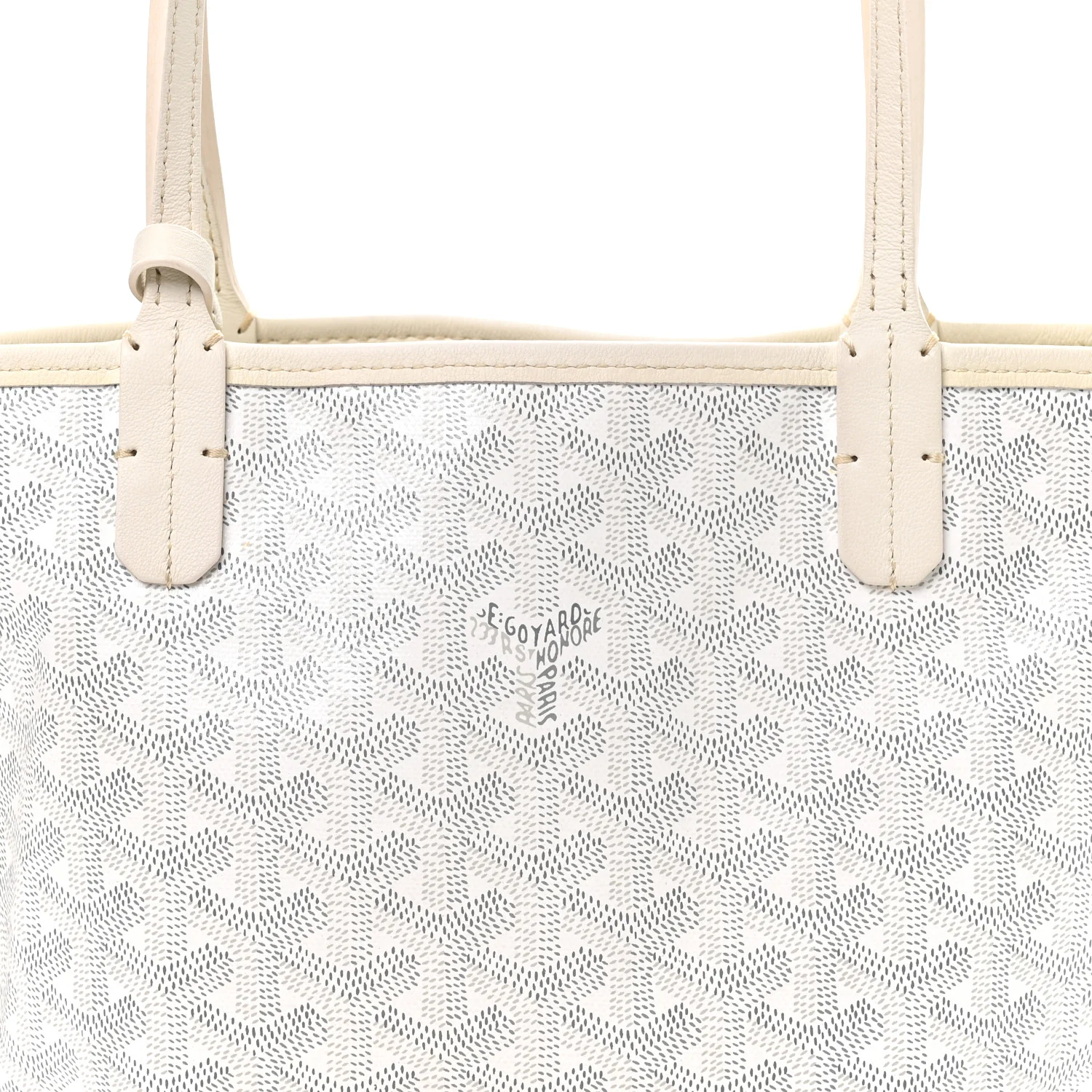 Goyardine Reversible Mini Anjou White