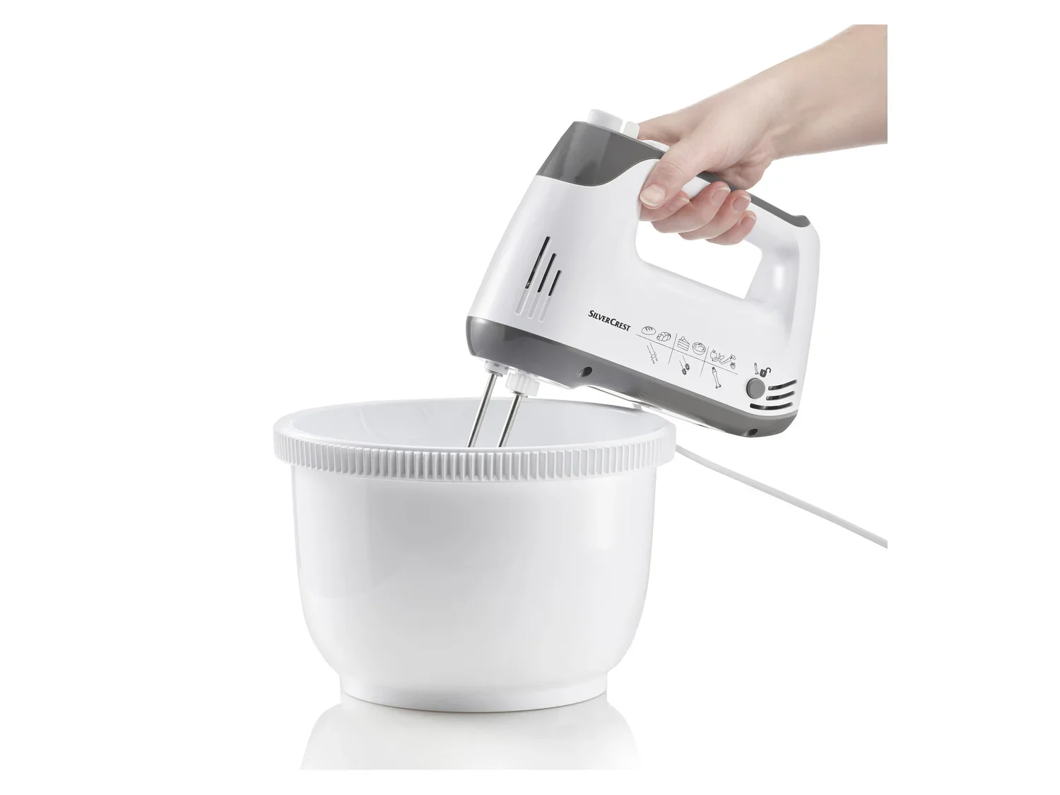 SILVERCREST KITCHEN TOOLS Batteur avec accessoires SHMS 300 D2, 300 W