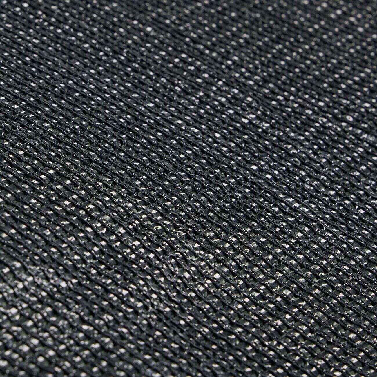 Voile d'ombrage triangulaire Delta en jute gris foncé 290x290x290cm