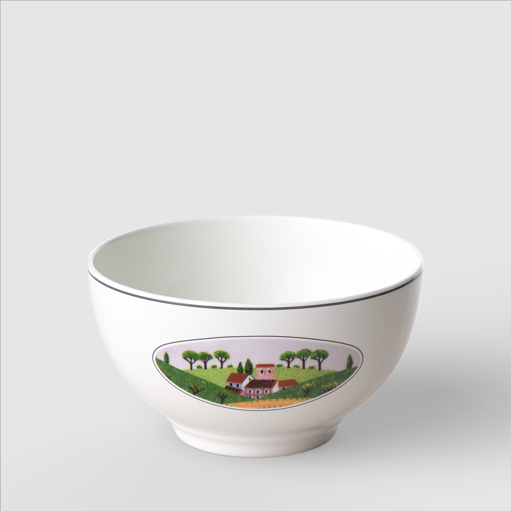 Design Naif Appetizer/ Dessert Bowl - Multi-colored, 15.9 oz, Premium Porcelain