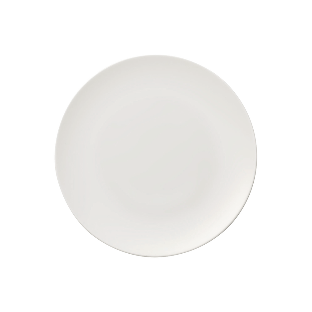 MetroChic Salad/ Dessert Plate - White, 8.7'', Premium Bone Porcelain