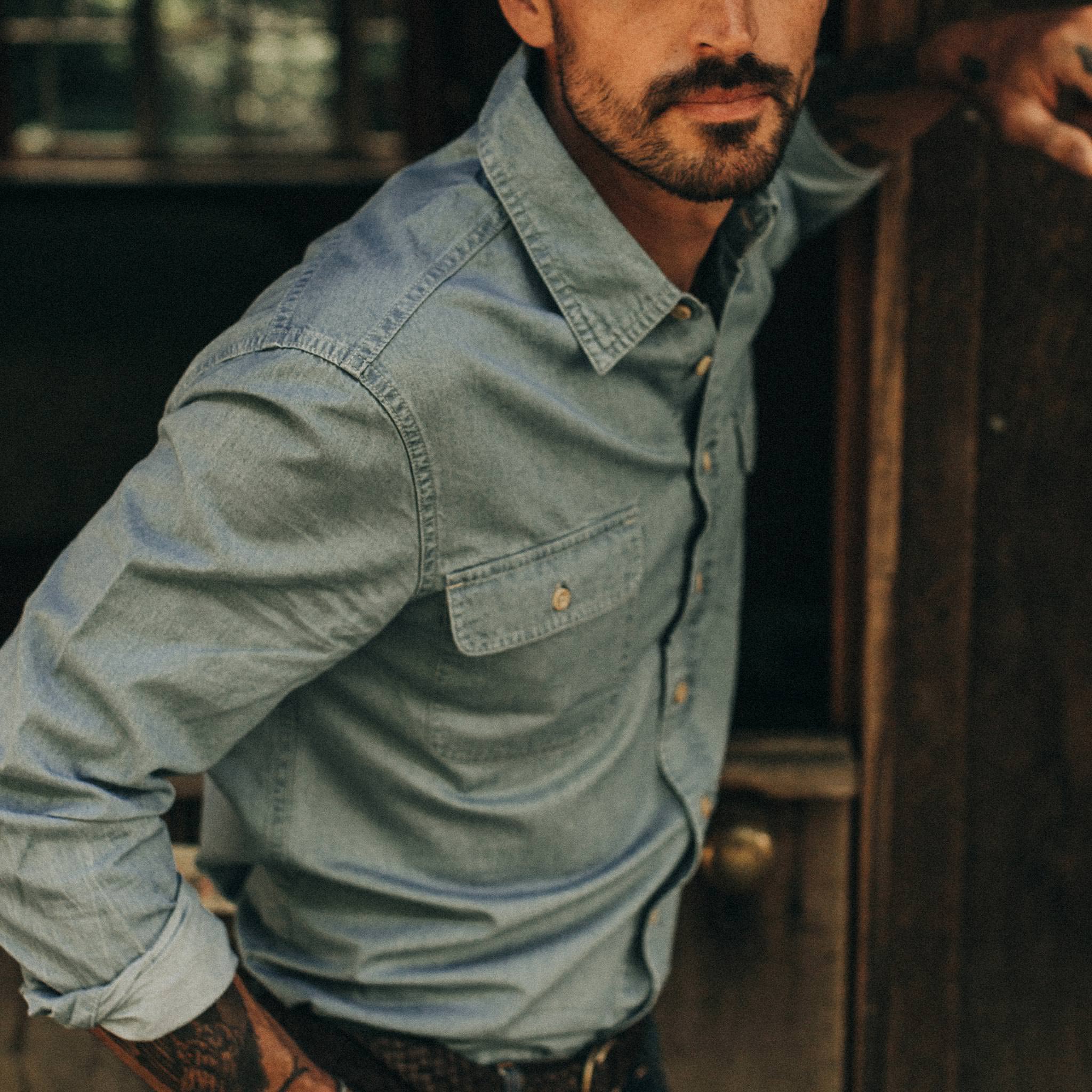 Chemise Ledge en chambray délavé au soleil