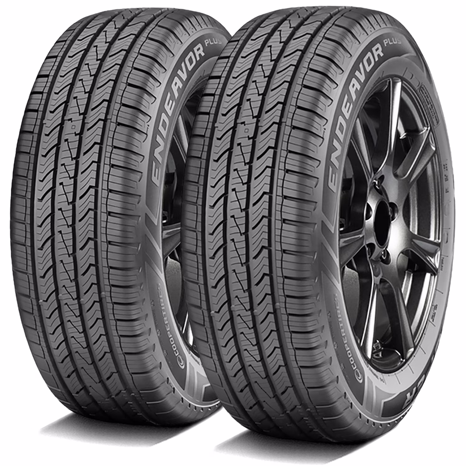 Pair of 2 (TWO) Cooper Endeavor Plus 225/65R17 102H AS A/S All-Season Tires
