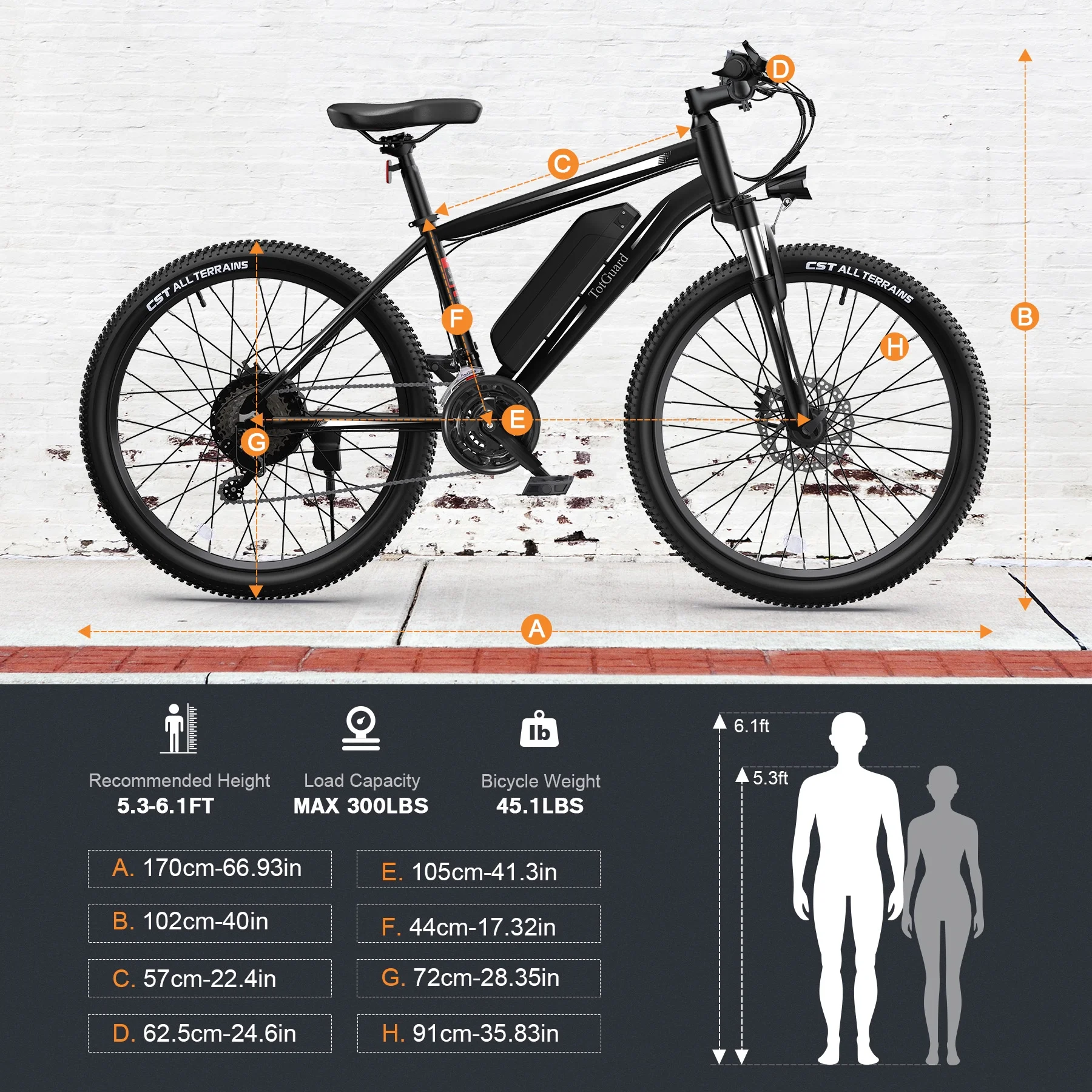 Electric Bike for Adults, 26" Ebike 350W Adult Electric Bicycles, Electric Mountain Bike with 36V 10.4Ah Battery, Suspension Fork, 21 Speed Gears(White) - Image 6