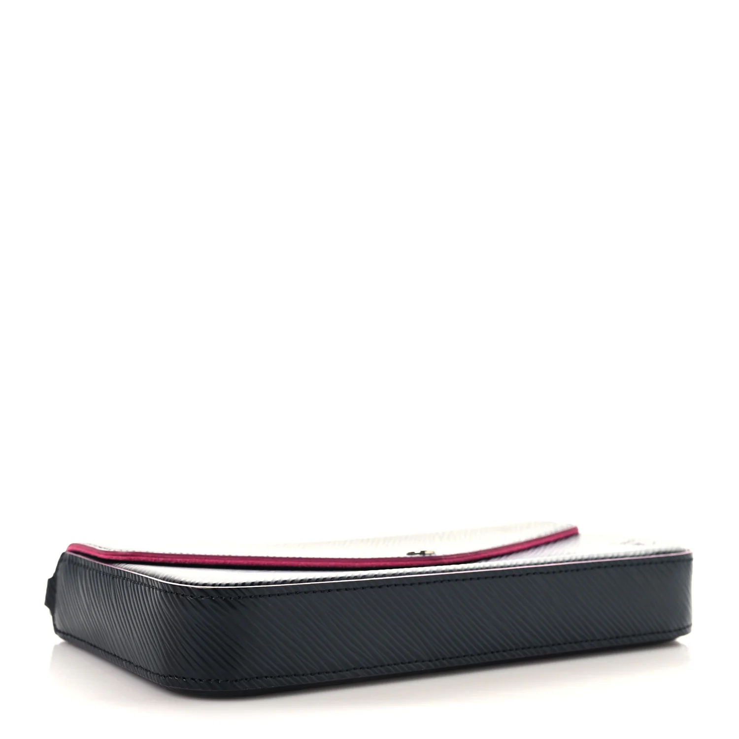 Epi Pochette Felicie Black Hot Pink