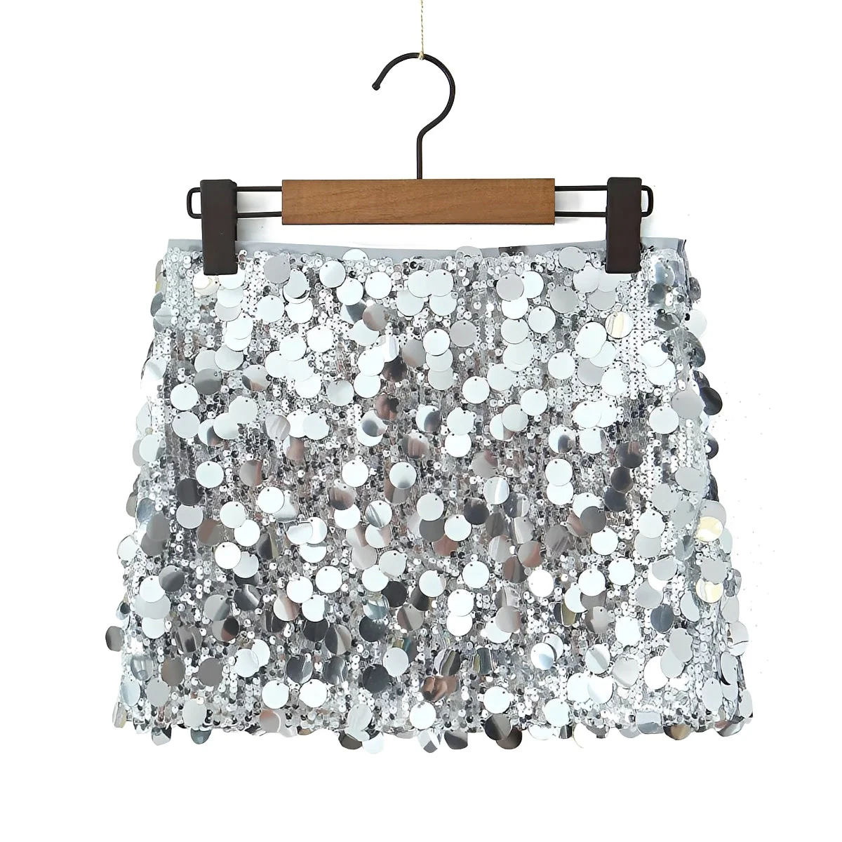 Abbey - Mini Jupe à Sequins Élégante