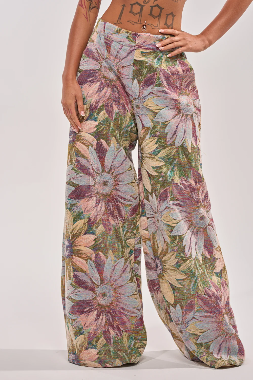 SUNFLOWER FIELDS WILD LEG PANT - Akira Store