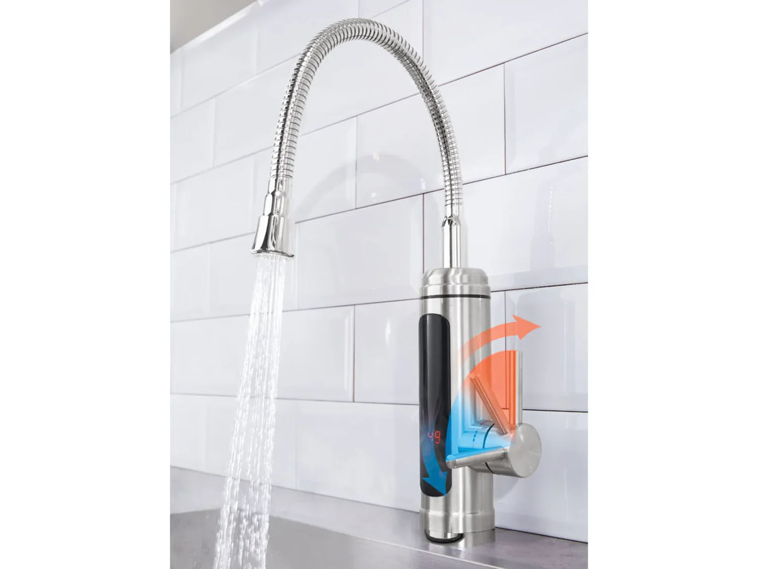 EASYmaxx Mitigeur robinet de cuisine, avec levier rond