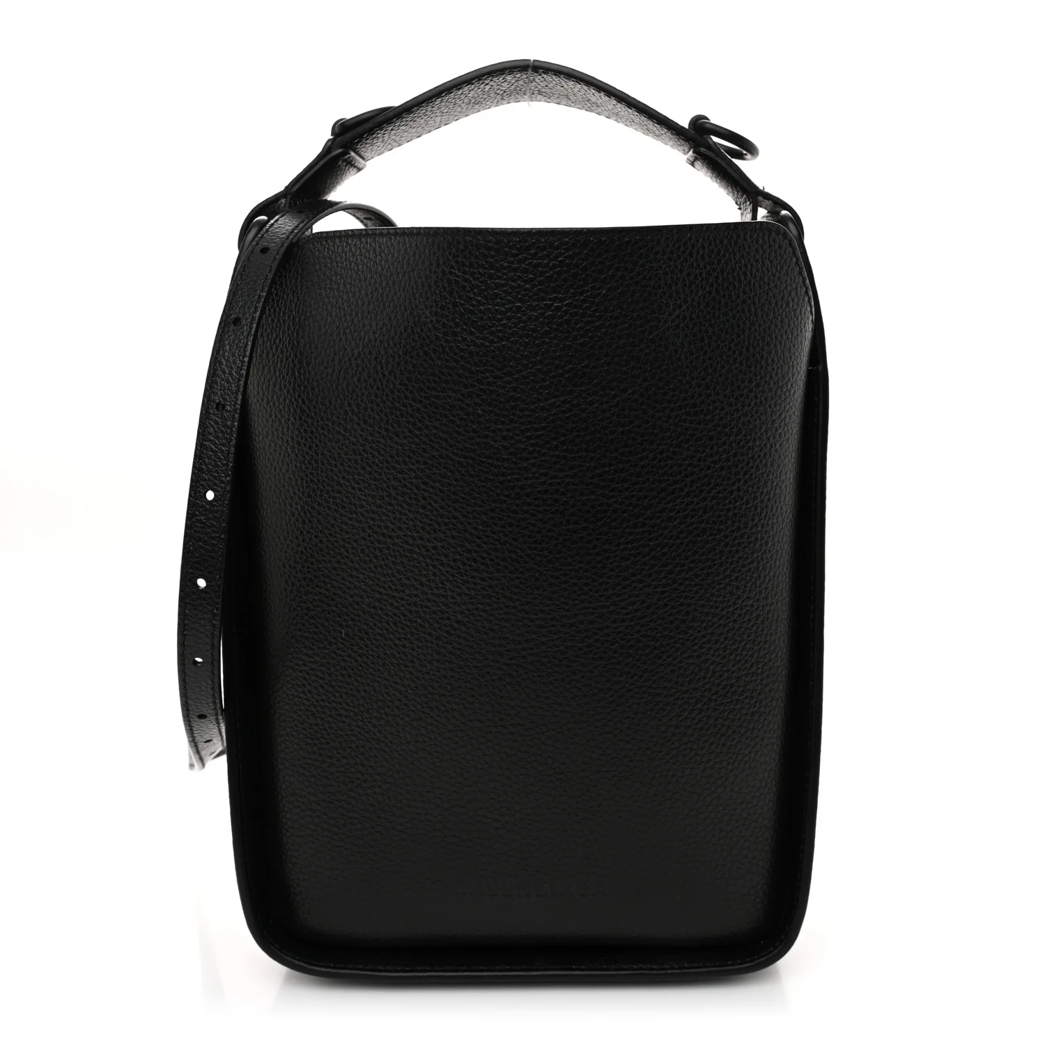 Calfskin Logo XS Tool 2.0 North-South Tote Black