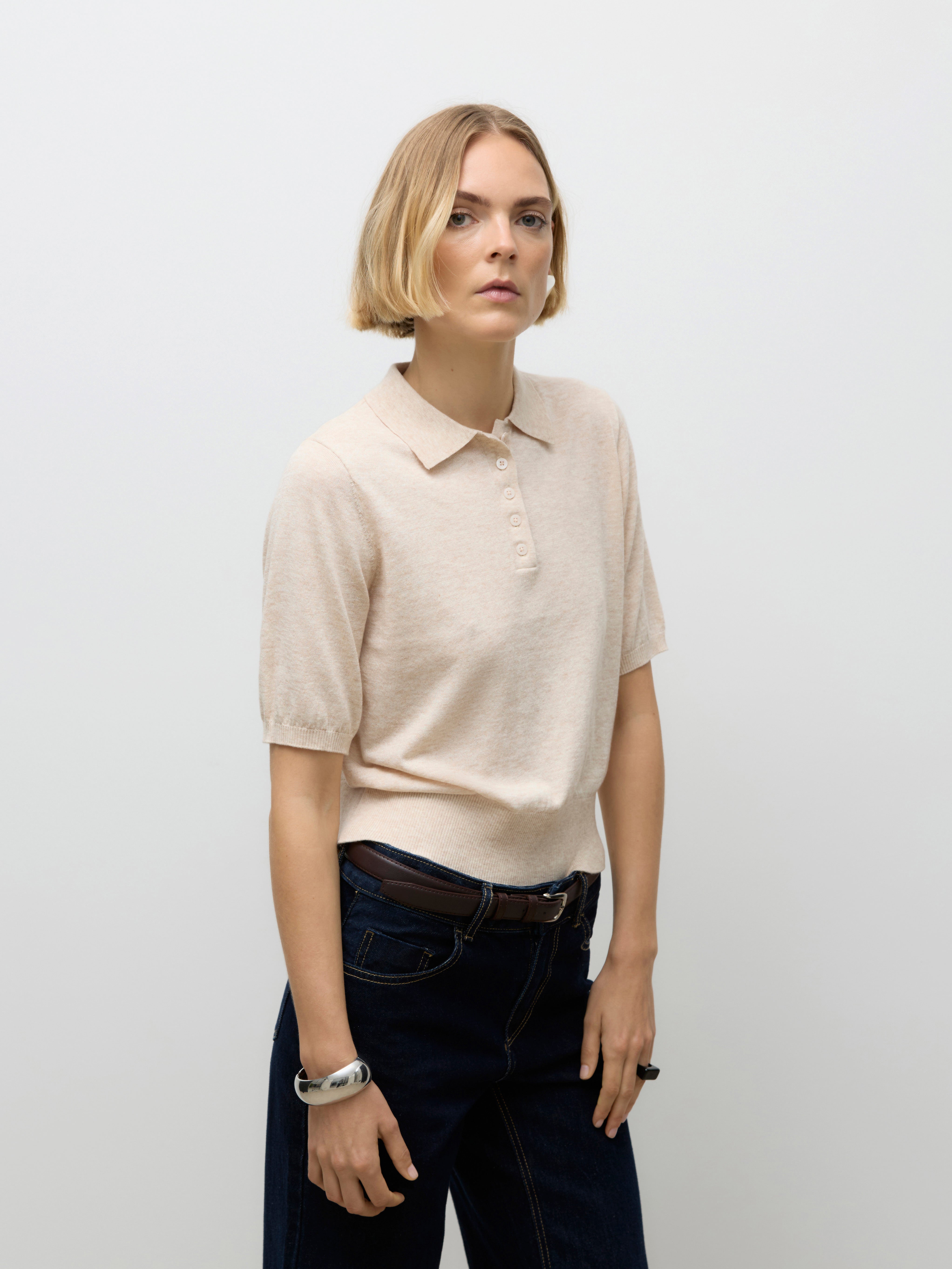 VERO MODA® AWSIKITA Knit Polo-Shirt