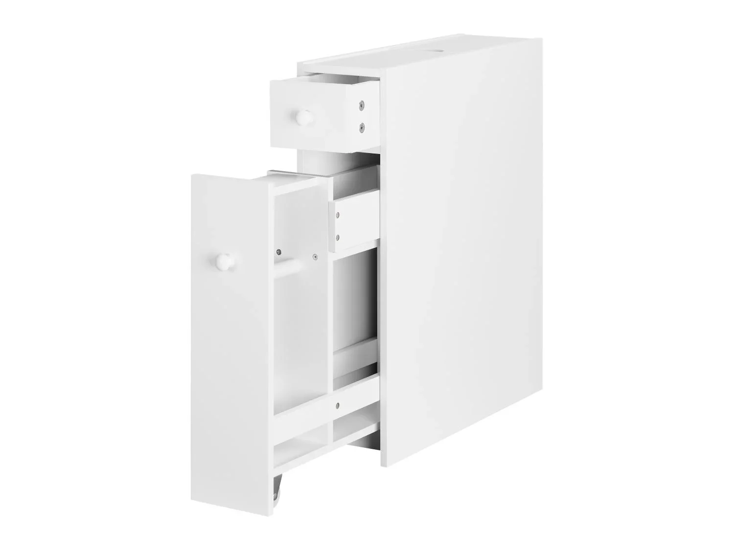 LIVARNO Meuble troit, 16 x 58,4 x 48,5 cm, blanc