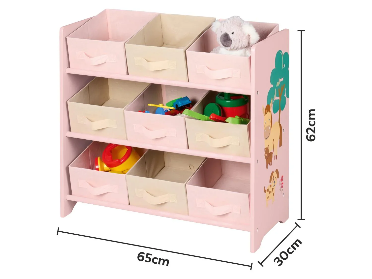 LIVARNO Meuble de rangement, 65 x 62 x 30 cm