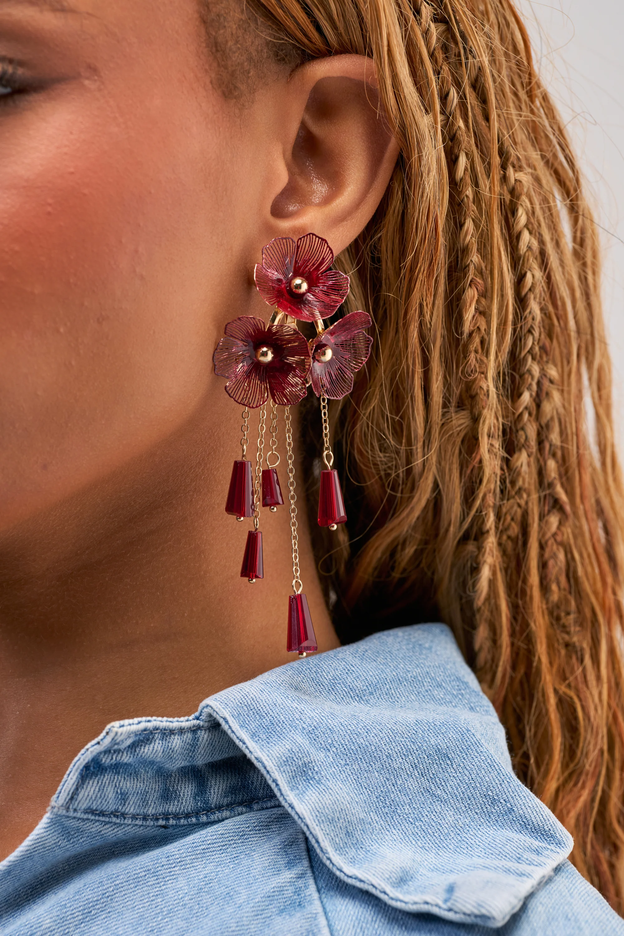 BURGUNDY DRIP CHANDELIERS - Akira Store