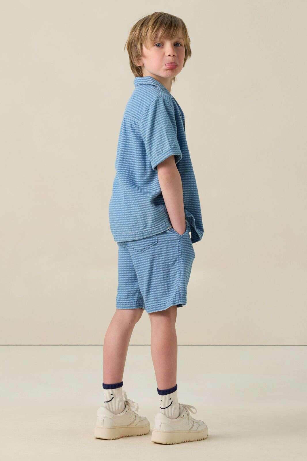 Witte sokken met smiley