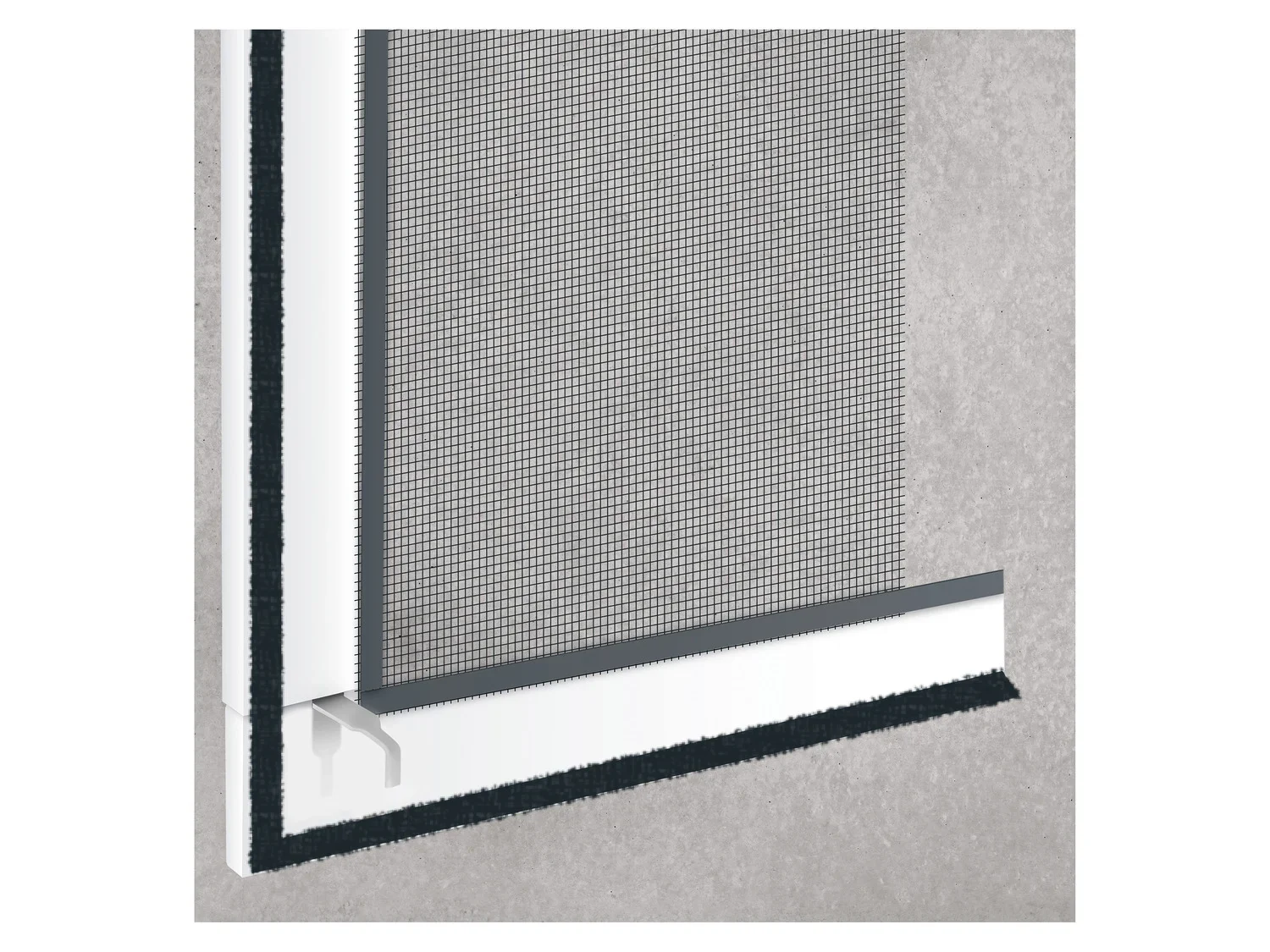 LIVARNO home Fentre moustiquaire en aluminium, 100 x 120 cm