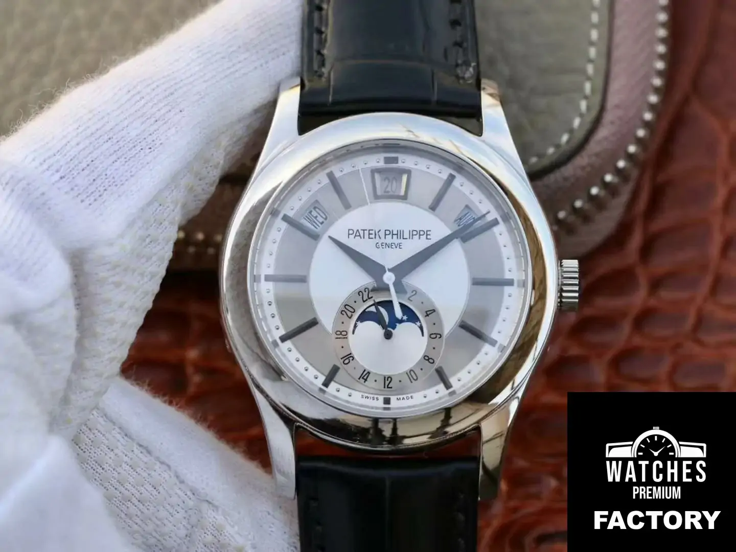 Patek Philippe Annual Calendar 5205G-001 Rhodium Dial