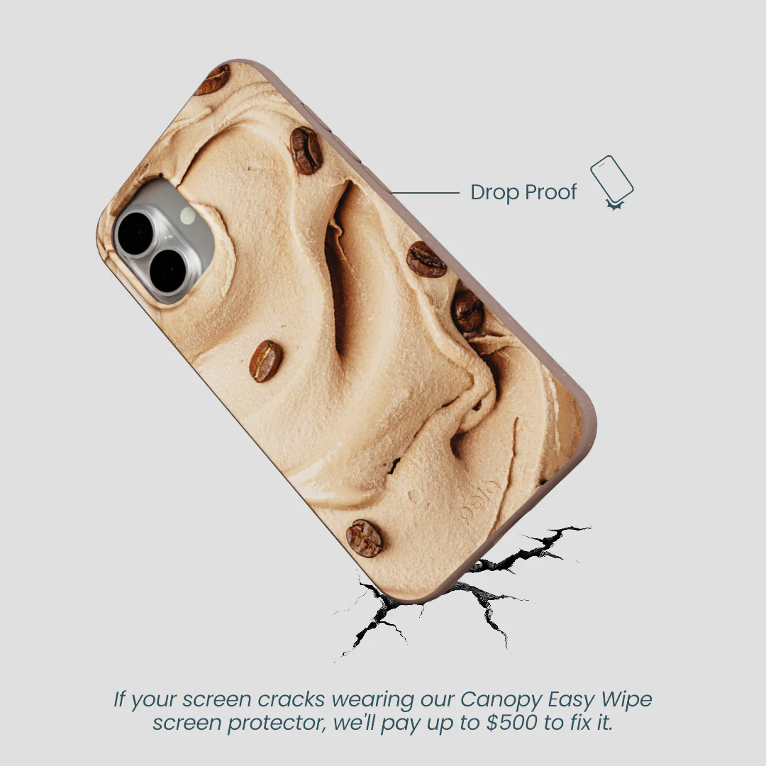 Chocolate Brown Espresso Swirl iPhone 16 Plus Case