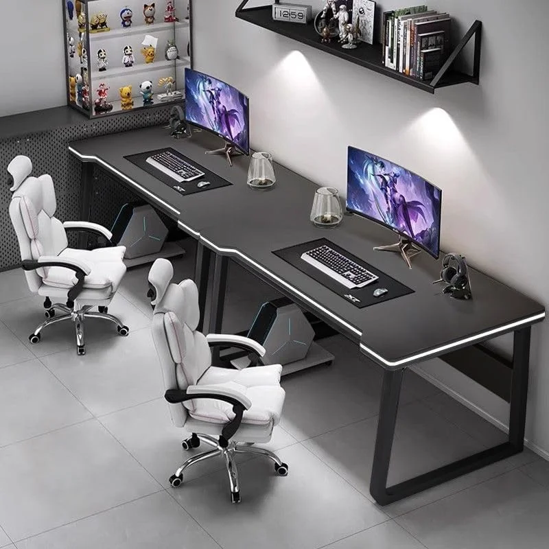 Gaming Desk Computer Writing Table Student Art Modren Simple Style PC Wood Suitable Portable Desk for Home, Office,Bedroom��39.3''*19.6''White��(39.3*19.6*29.5) - Image 10