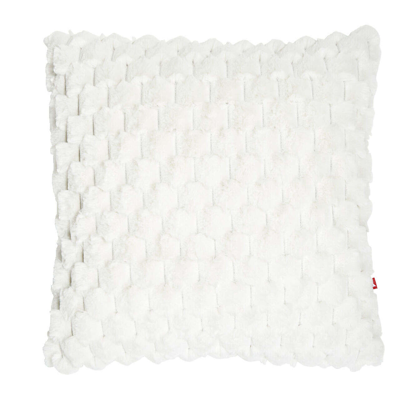 Housse de coussin effet fausse fourrure lapin 45x45cm (3 modèles)