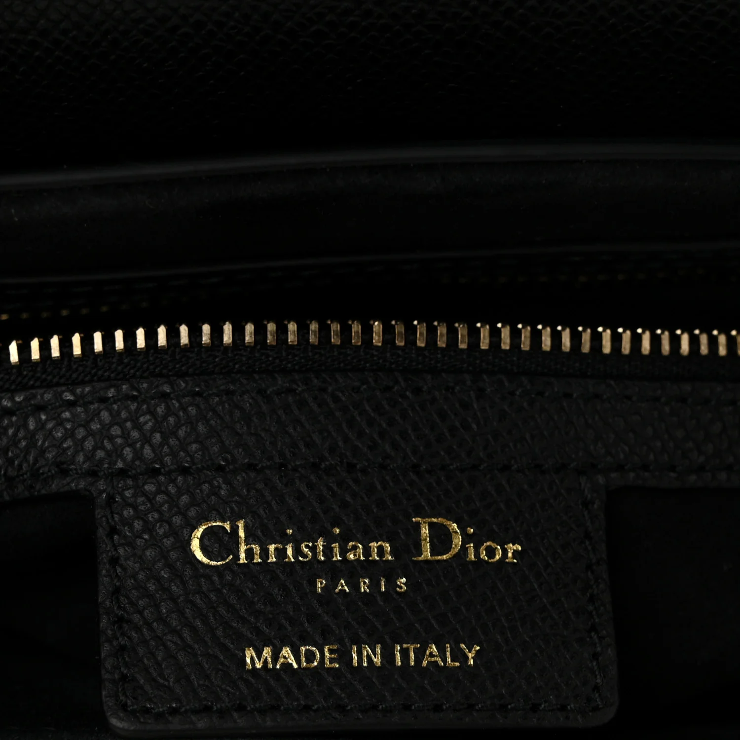 Grained Calfskin Saddle Bag Black