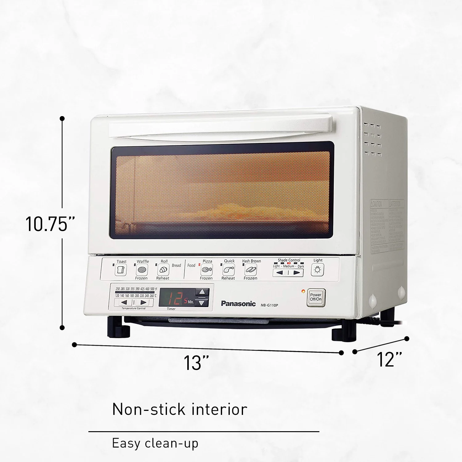 FlashXpress 1300 W 4-Slice Countertop Toaster Oven(White) - Image 6