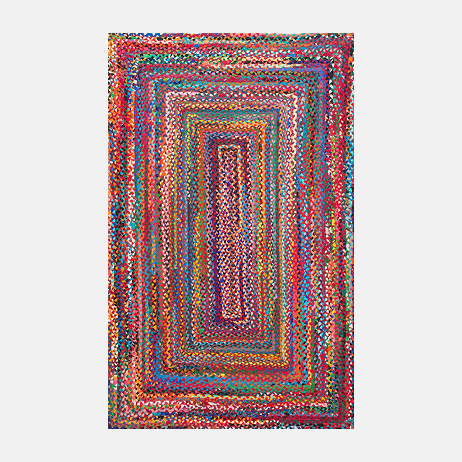 nuLOOM Tammara Hand Braided Area Rug 3' x 5' Oval Multi