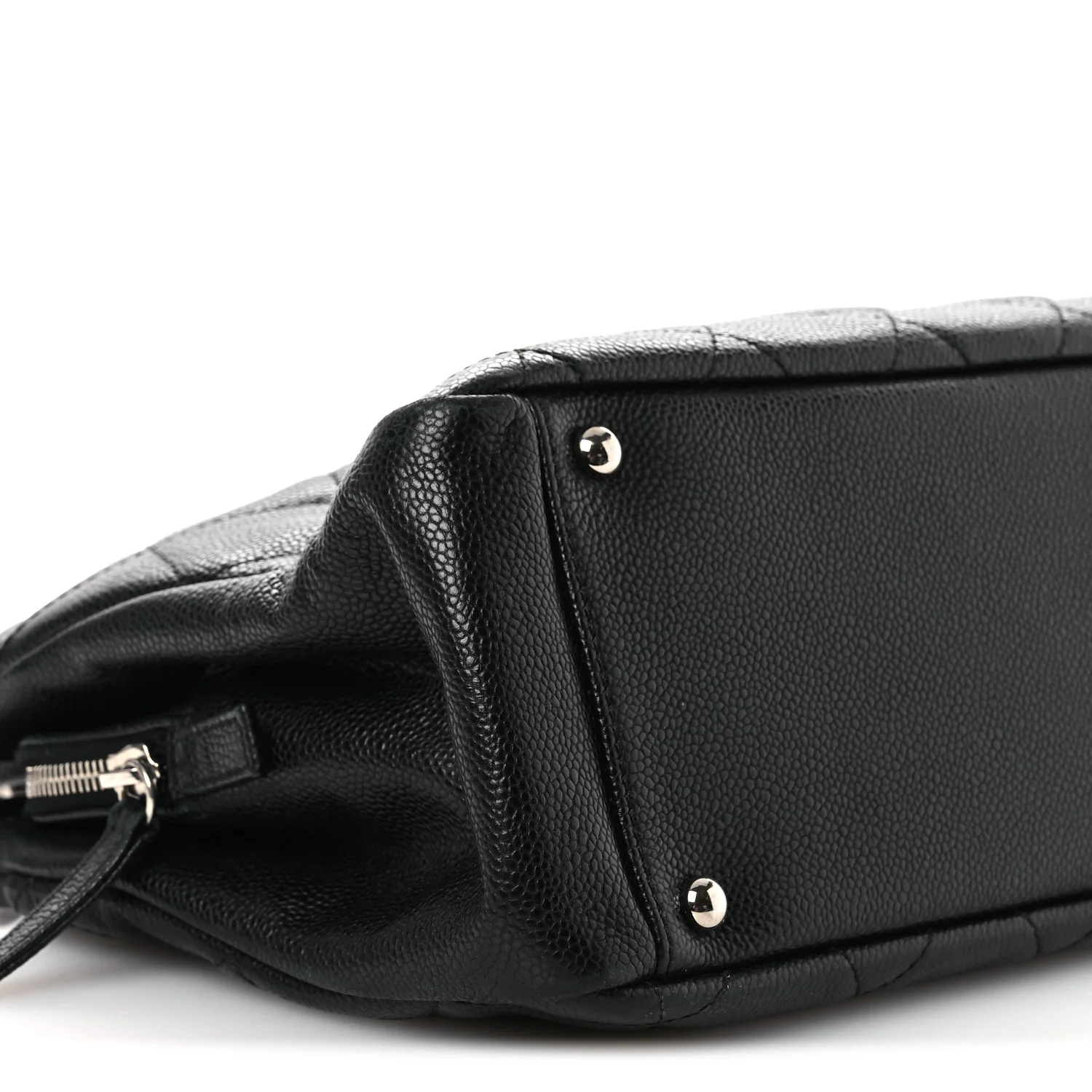 Caviar Quilted Timeless CC Soft Tote Black