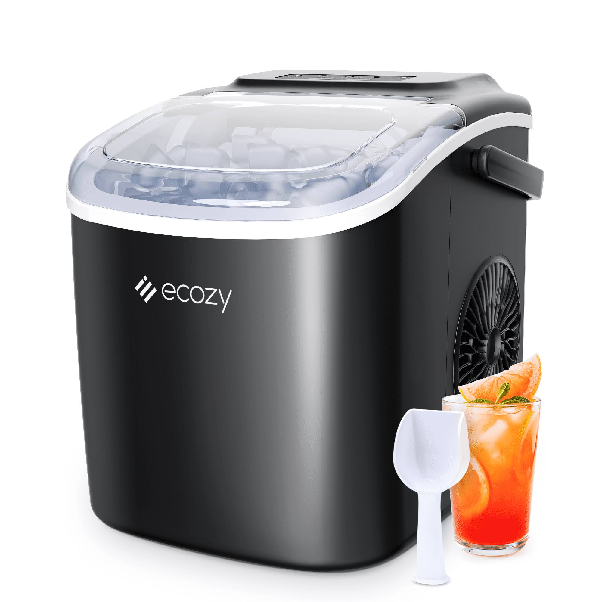 ecozy Portable Ice Maker Countertop 9 Cubes Ready in 6 Mins