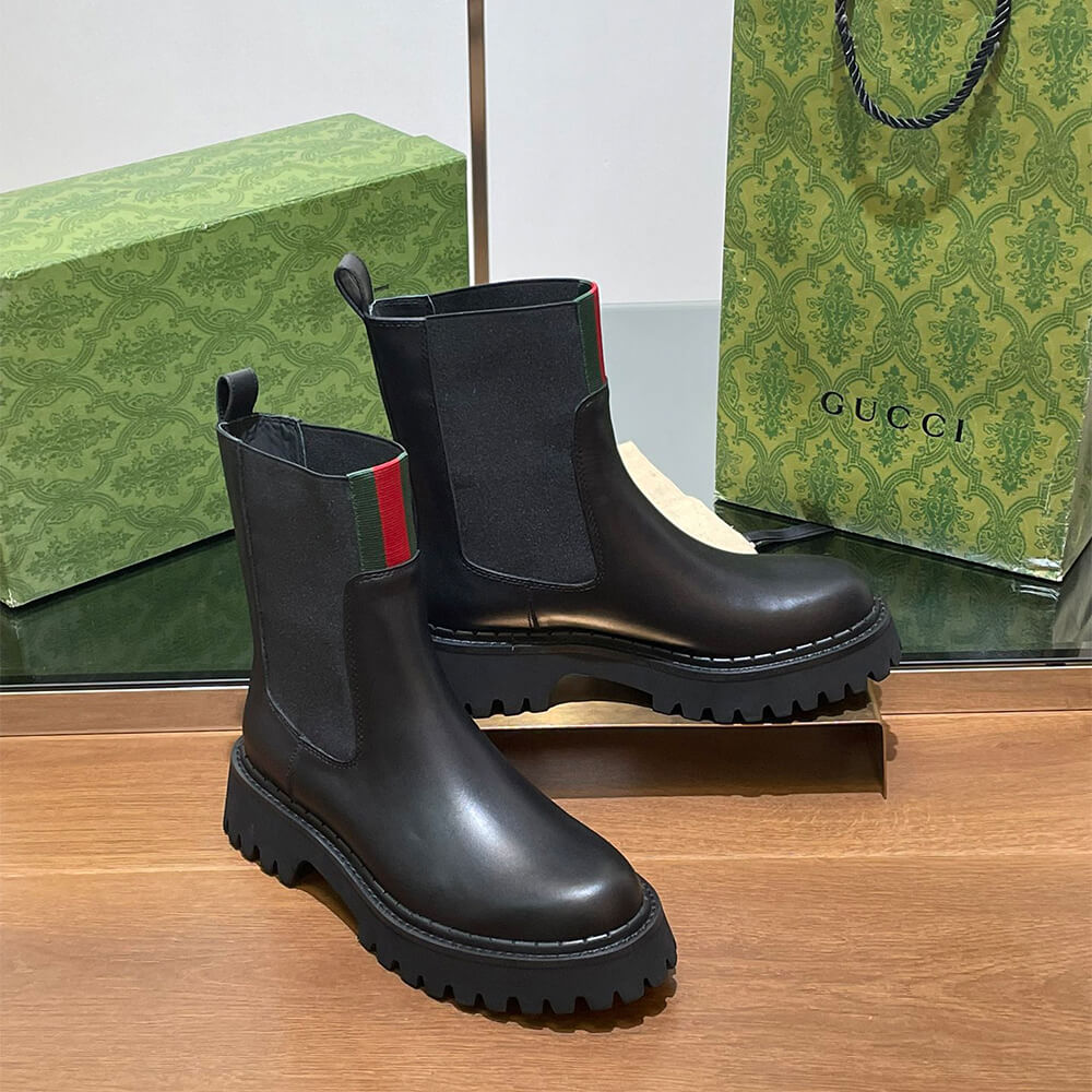 GUCCI Women s boot with Web