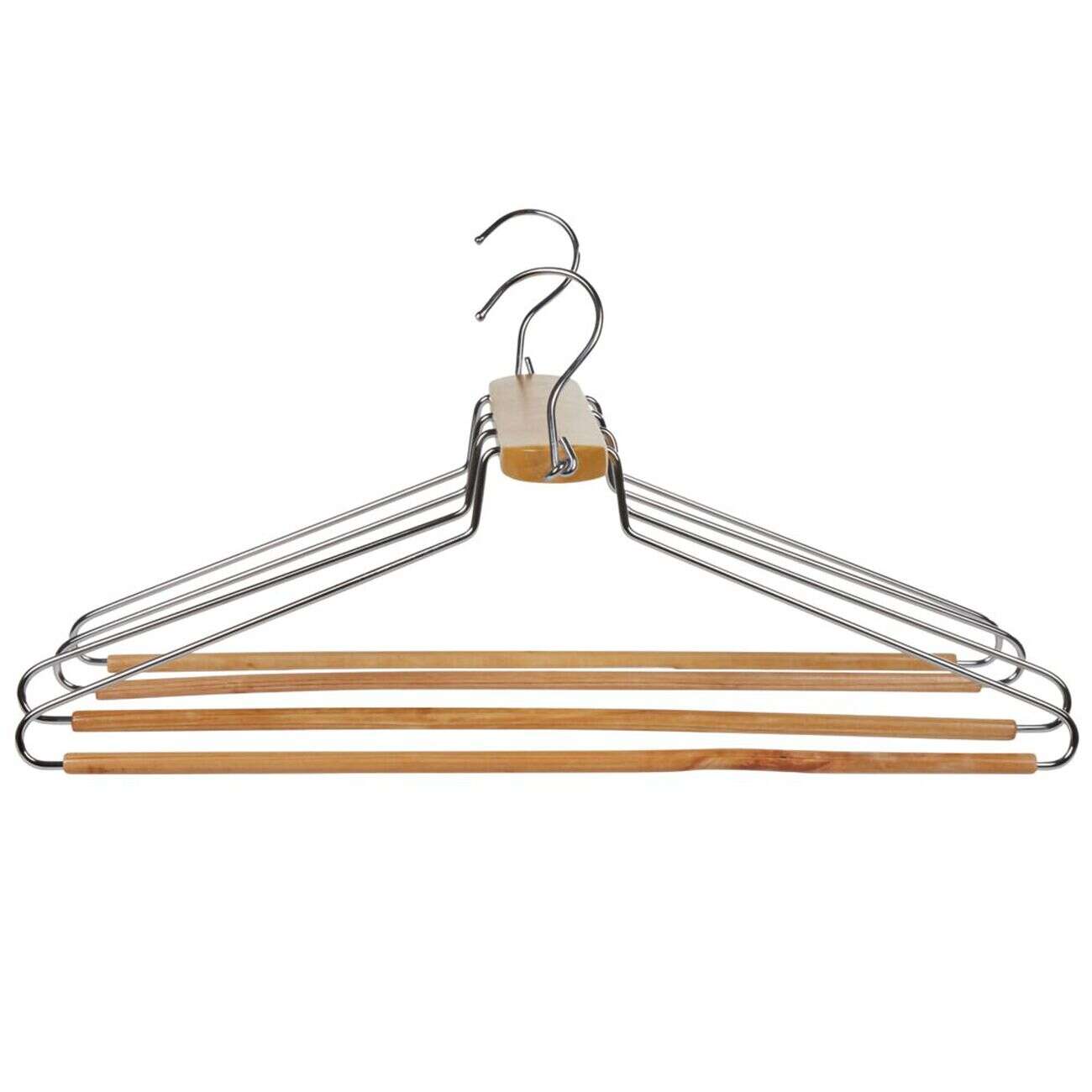 Cintre gain de place 4en1 en bois L42xl41cm