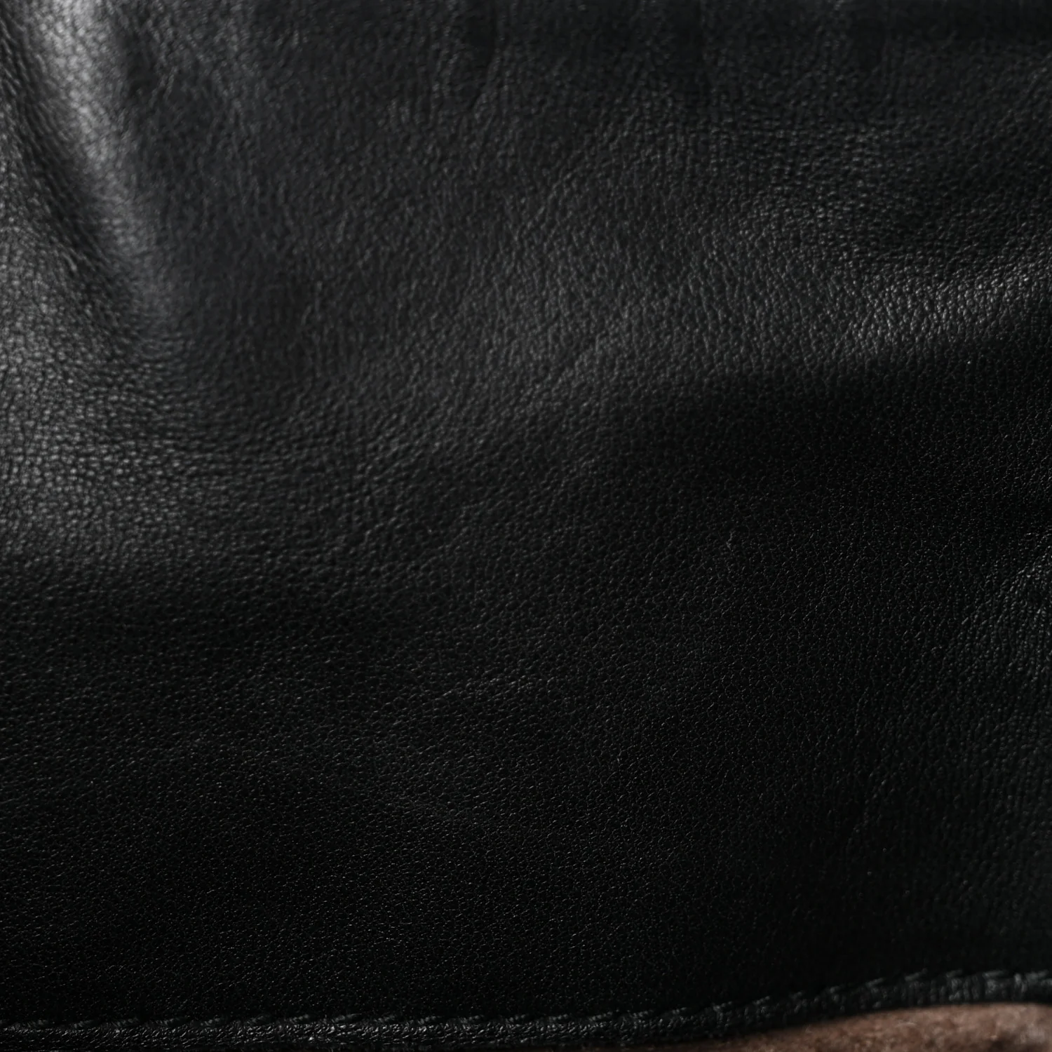 Nappa Intrecciato Flat Shoulder Bag Black