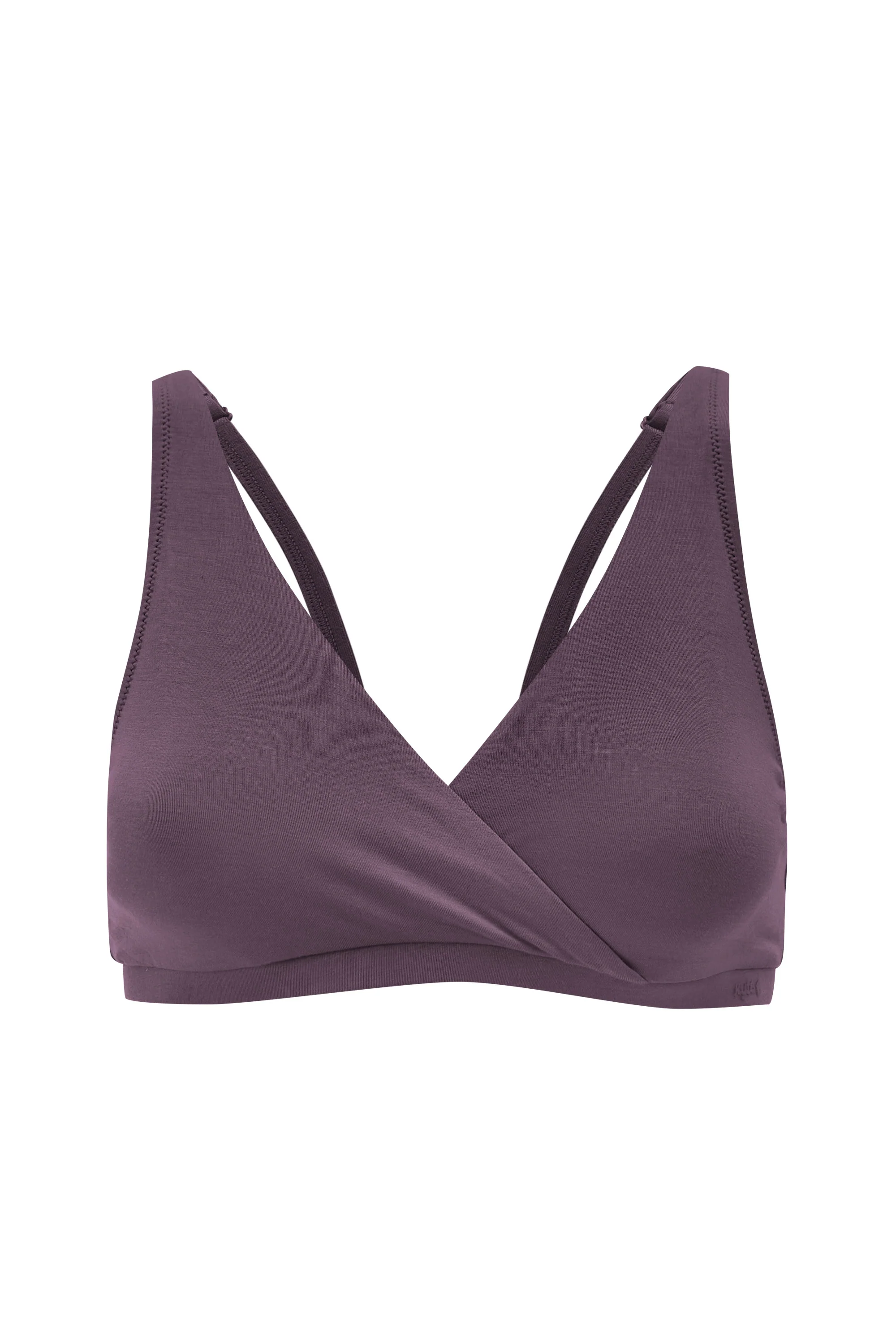 Women's Cross Front Bralette in Currant
