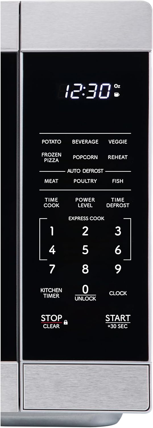 Sharp SMC1162KS 1.1 cu1000W Stainless Steel Countertop Microwave Oven