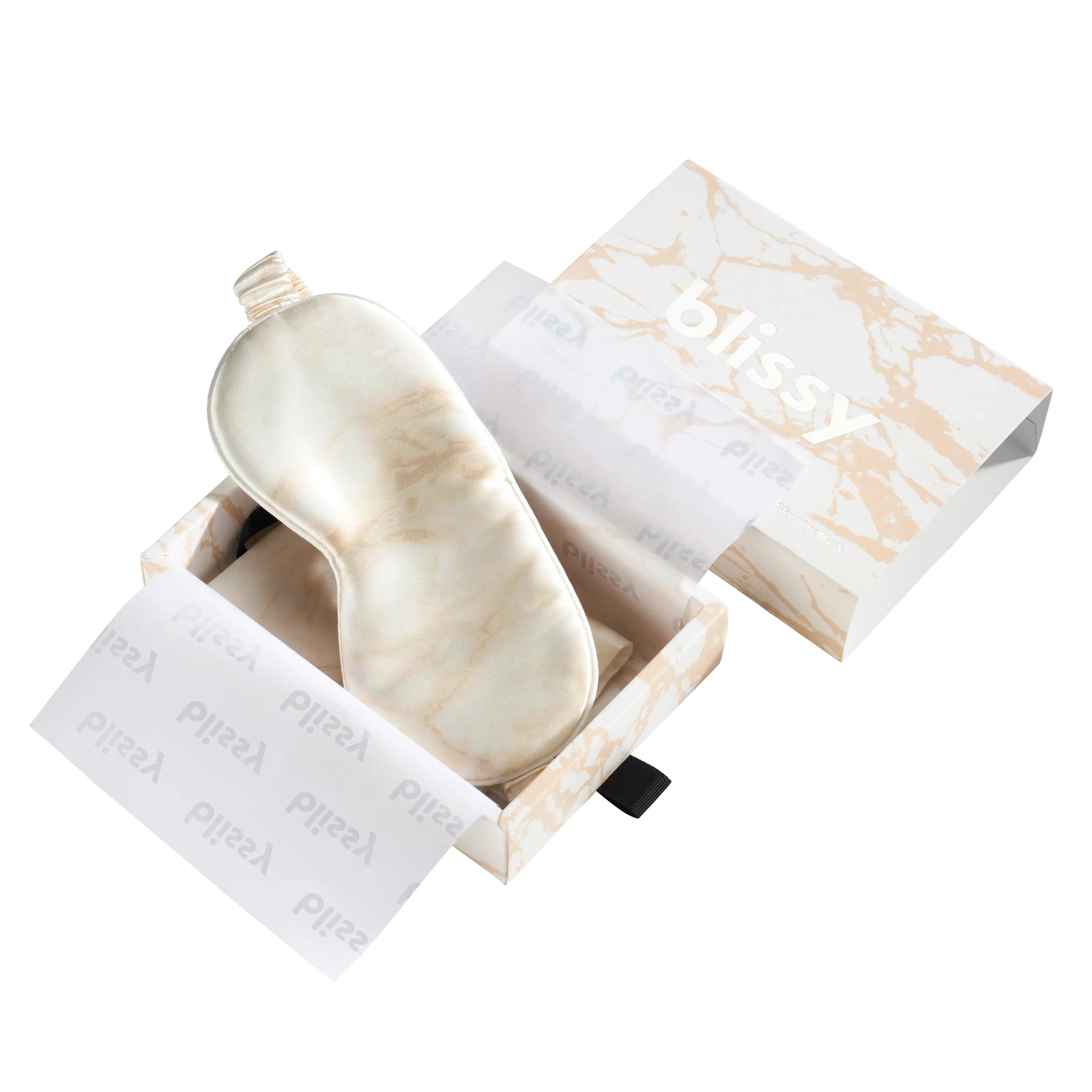Sleep Mask - Champagne Marble