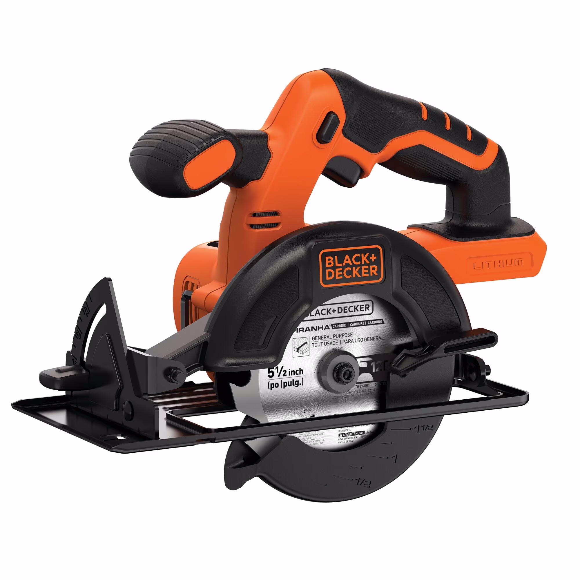 BLACK+DECKER 20V MAX* POWERCONNECT 5-1/2 in. Cordless Circular Saw, Tool Only, (BDCCS20B)