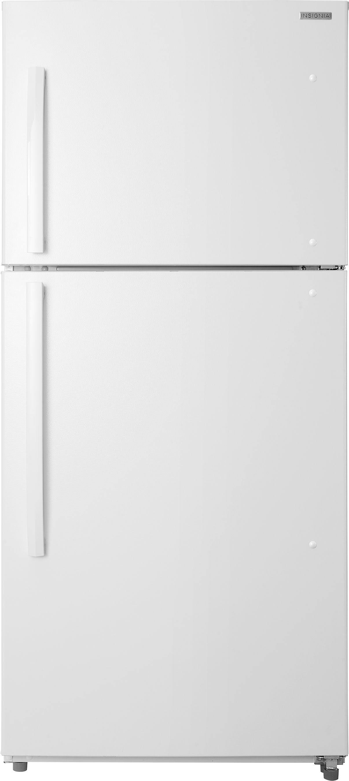 Insignia - 18 Cu. ft. Top-Freezer Refrigerator - White