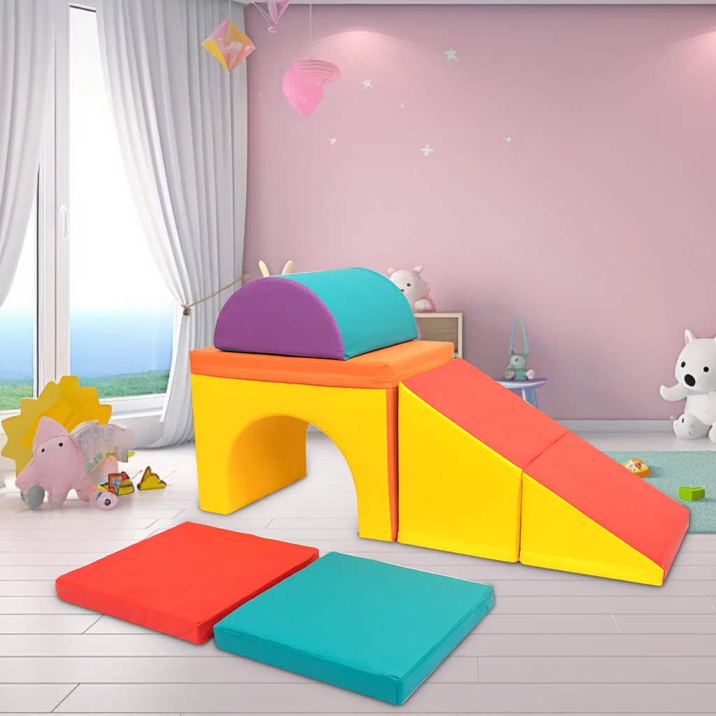 5 PCS Kids Climbing Toys for Toddlers 1-3, Lightweight Couch Kids for Crawling Sliding, Soft Play Equipment Foam Climber Blocks, Indoor Climb and Crawl Activity Playset - Image 10