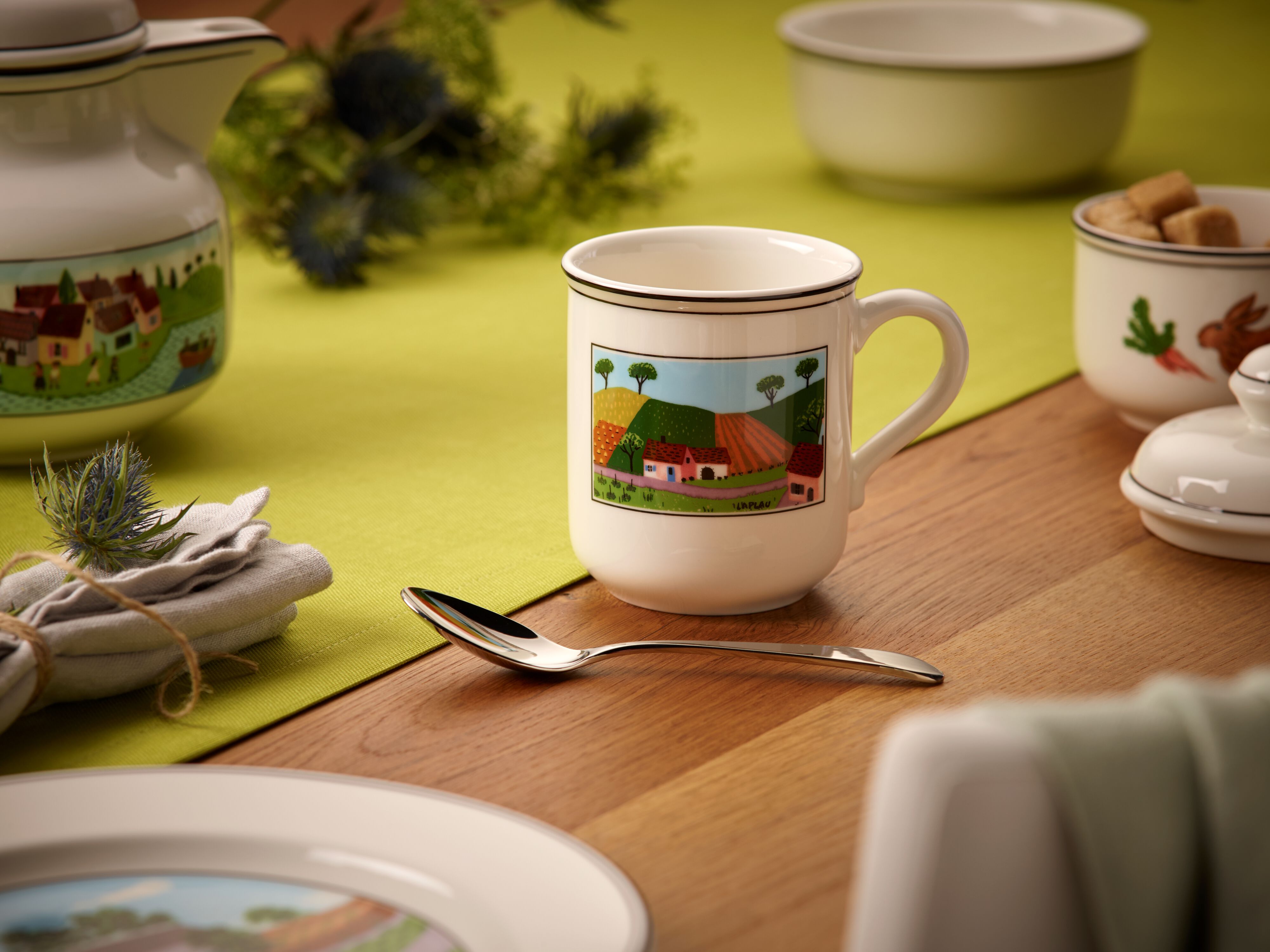 Design Naif Mug - Multi-colored, 9.2 oz, Premium Porcelain