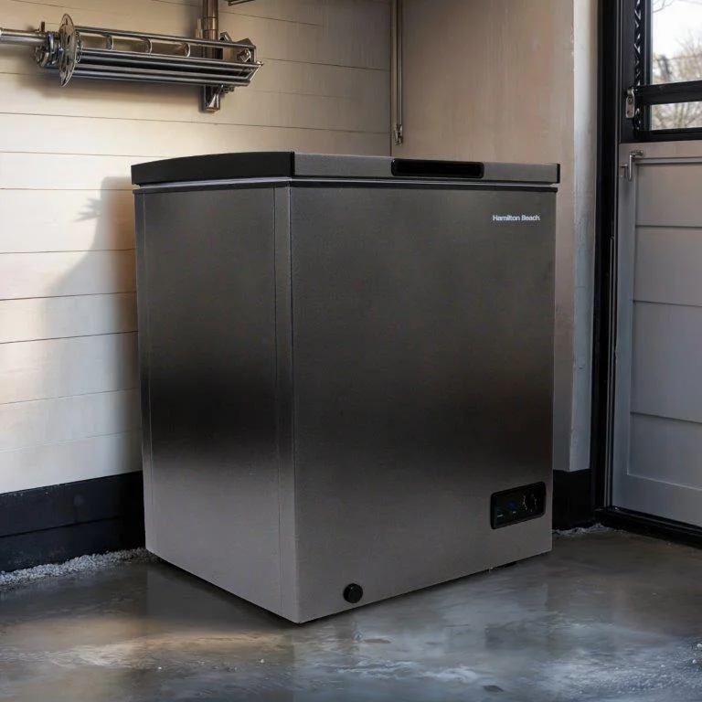 5.0 cu ft Commercial Chest Freezer, Dark Granite - Image 6
