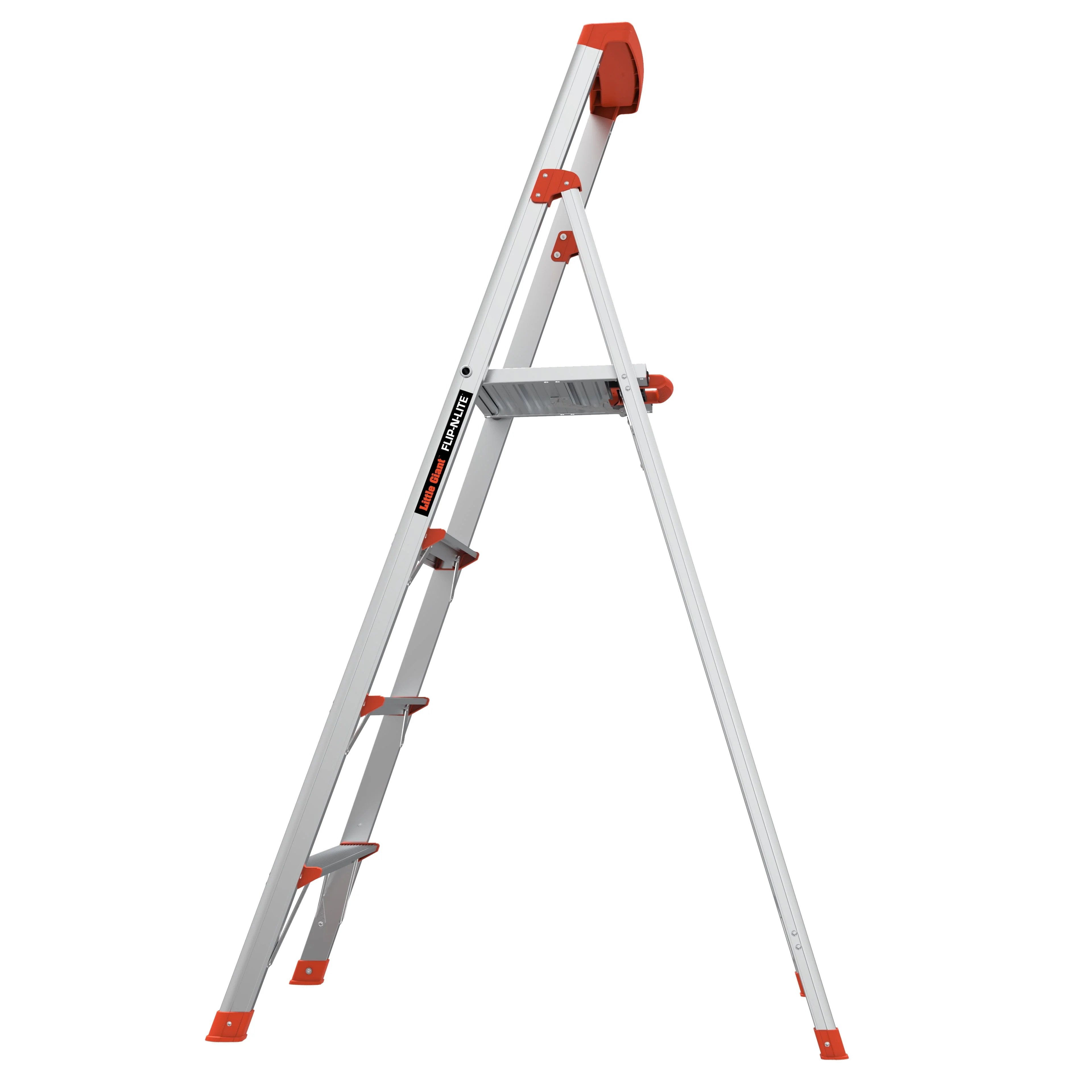 Ladder Systems Flip N Lite 6' Aluminum, Platform 4 Step Ladder, 300 lbs Rated, Type 1A Image 7