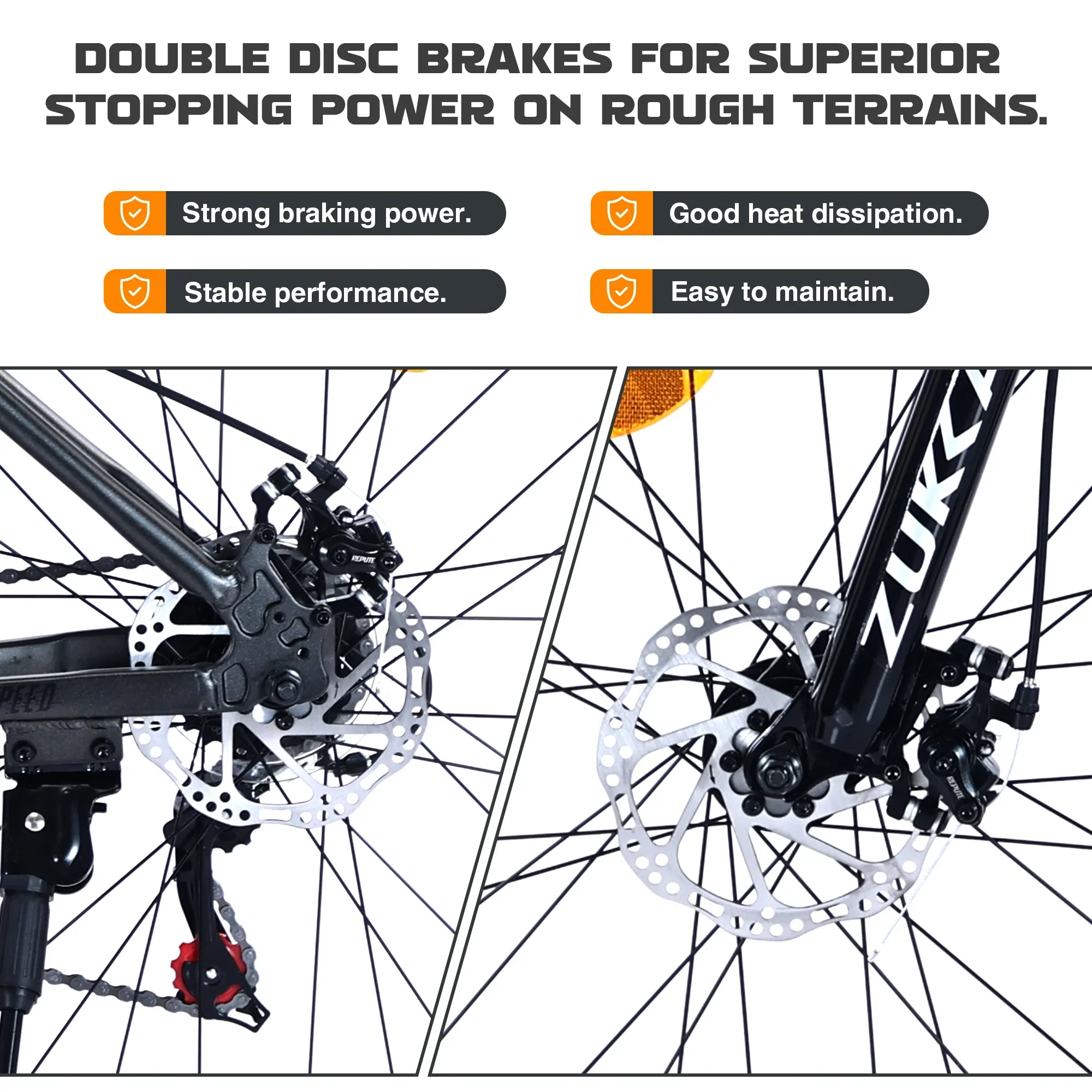 POVANLI  27.5 Inch Mountain Bike Adult Full Shimano 21 Speed Mountain Bike, Dual Disc Brake, Aluminum Frame Disc Brake, Front Suspension, Mountain biking for both men and women, Grey (Gift)