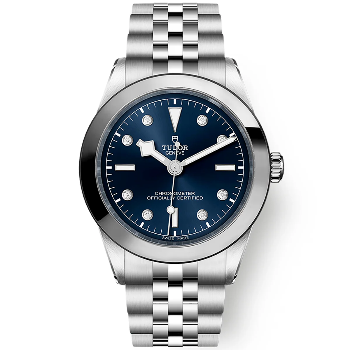 [Super Clone]Black Bay 39mm Blue Diamond Set Dial Men's Bracelet Watch