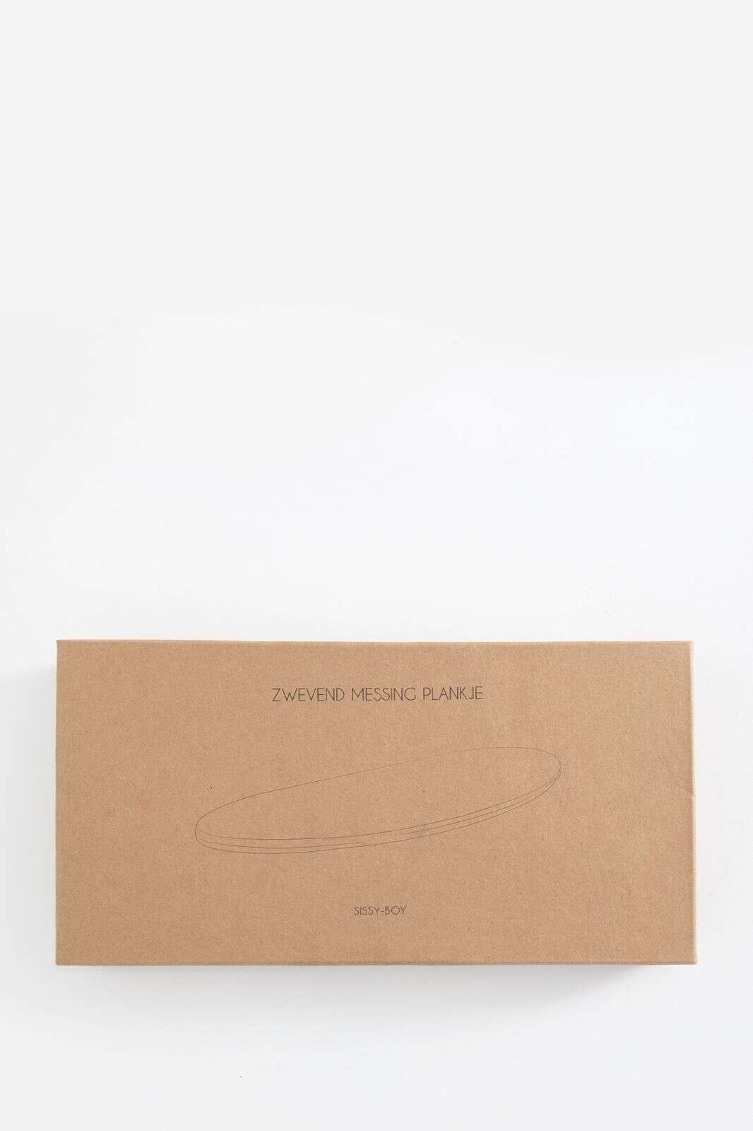 Goudkleurig zwevende messing plank