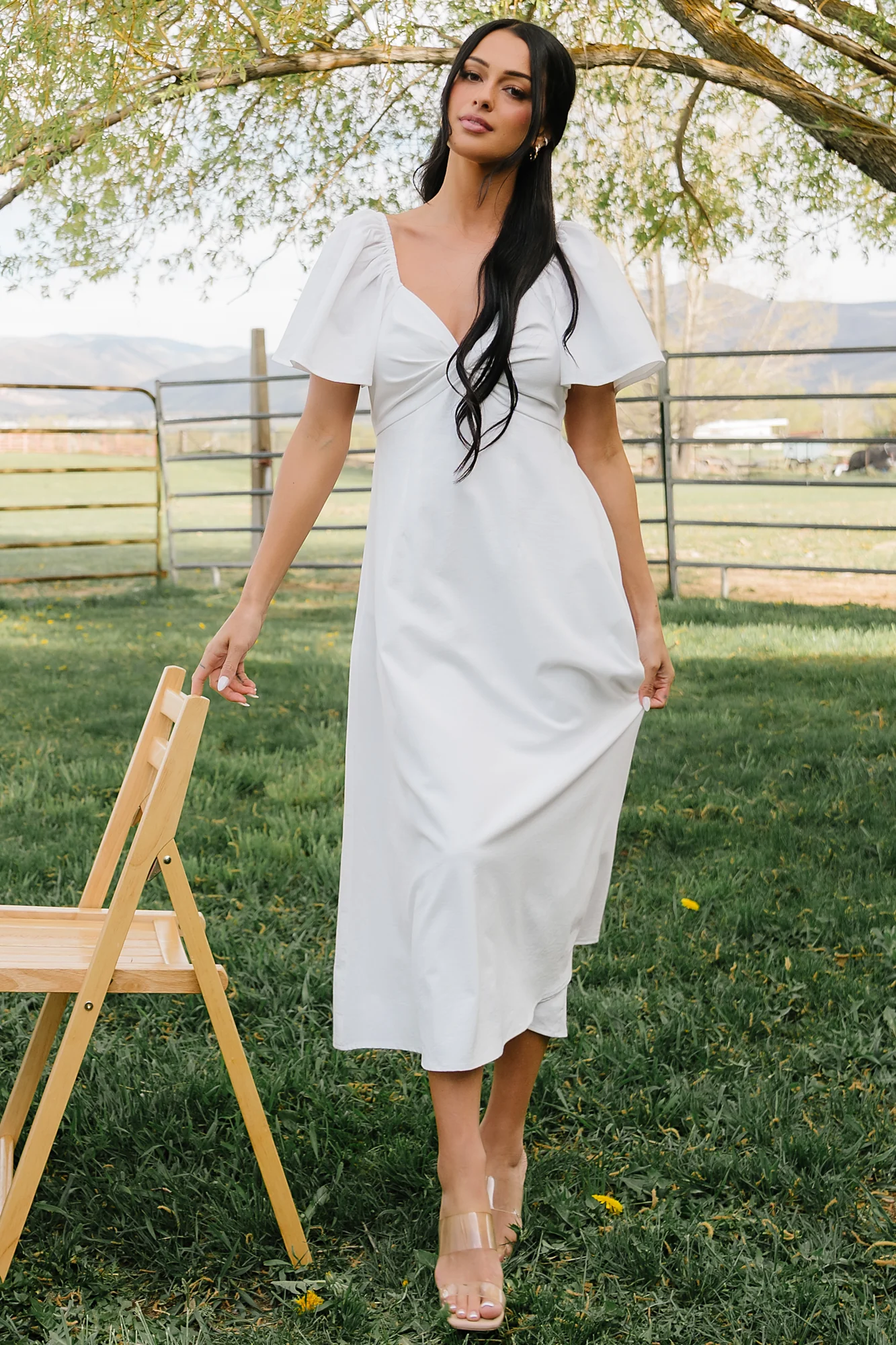 Indie Back Tie Dress | Off White