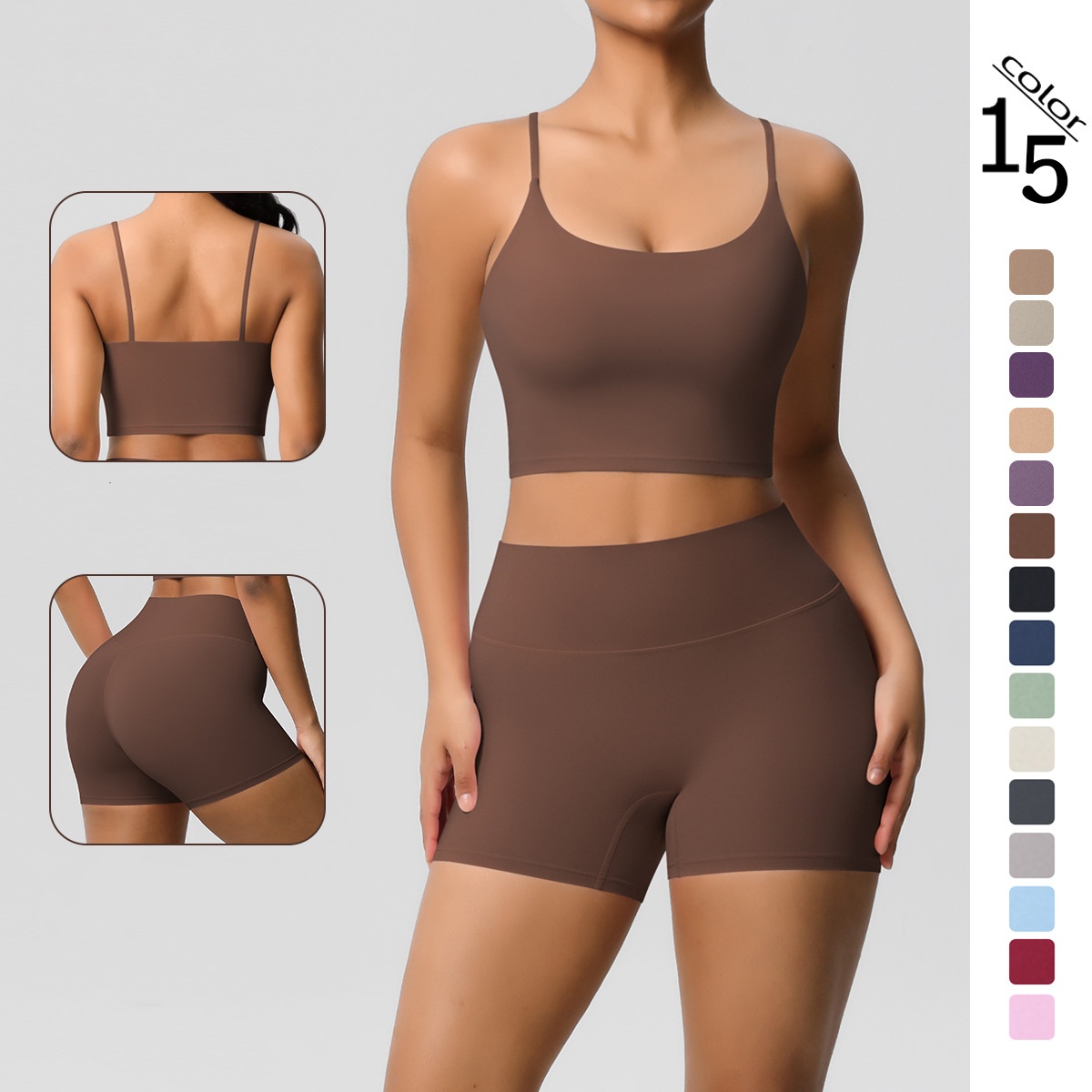 New form-fitting and breathable yoga outfit set