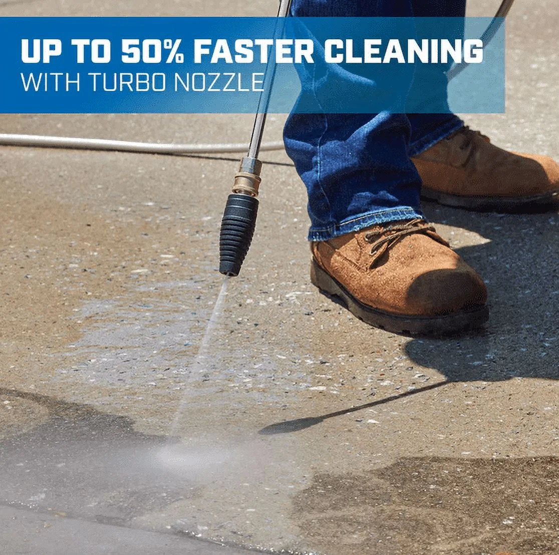 HART 2500 PSI at 1.1 GPM 120V Electric Brushless Cold Water Pressure Washer