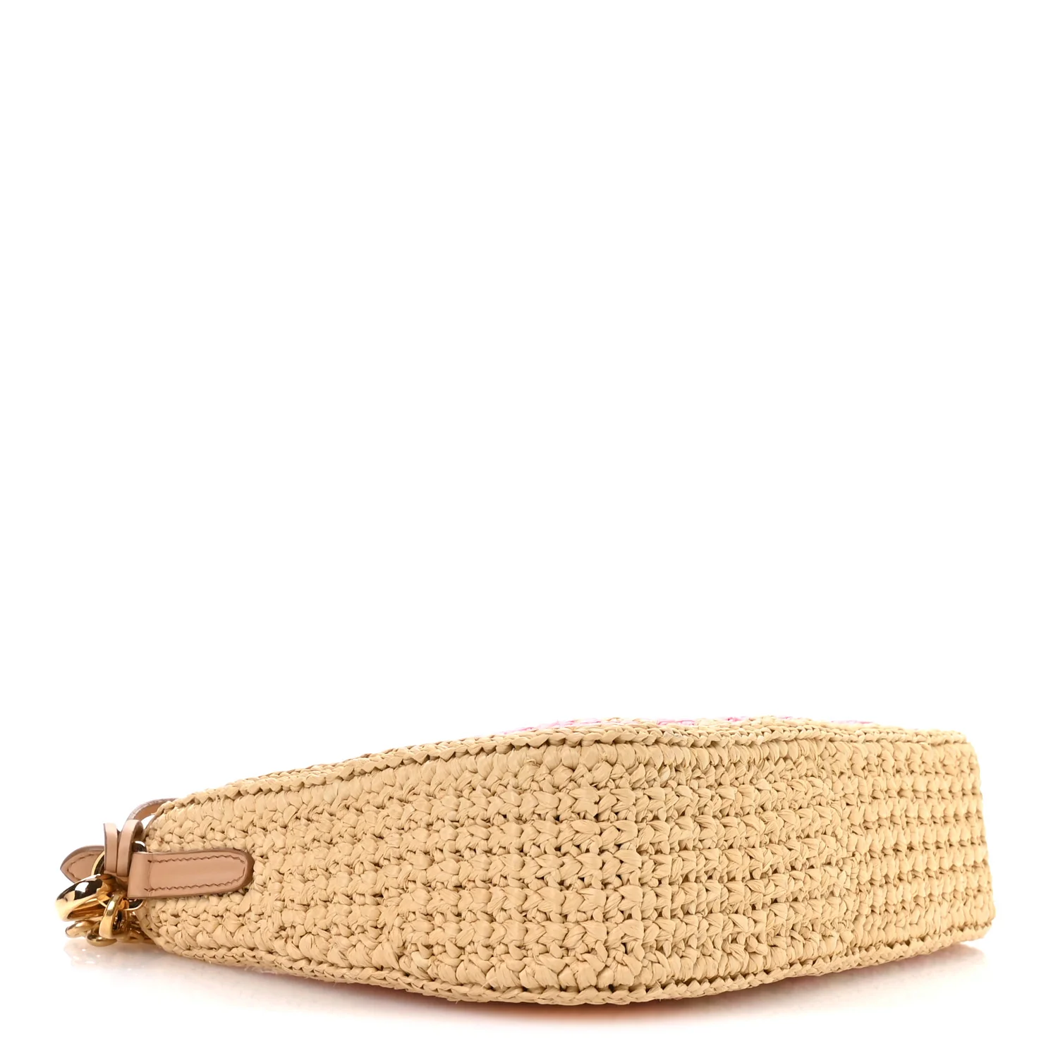 Yarn Raffia Effect Crochet Striped Re-Edition 2005 Shoulder Bag Naturale Petalo