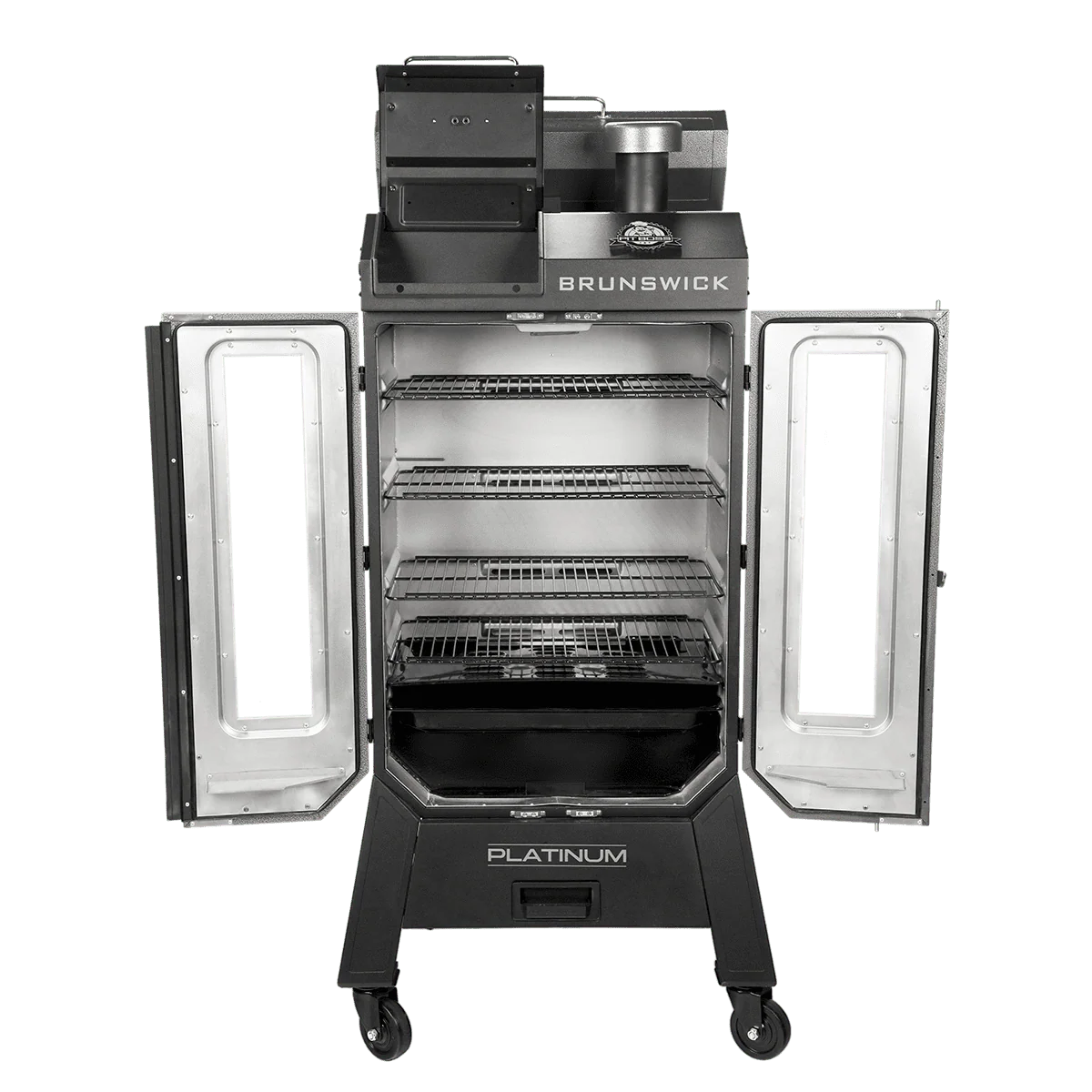 Platinum Brunswick Wi-Fi® Enabled Wood Pellet Vertical Smoker - Image 4